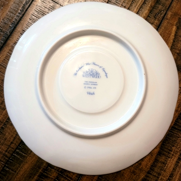 Aston & Westwood | Fine Porcelain | Teacup & Saucer Set| Blue/White w Floral - Picture 10 of 12